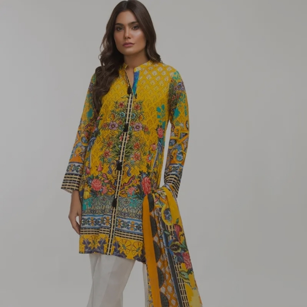 "SALE "Gulahmed Ideas Pret Lawn 3piece Stitched Suit